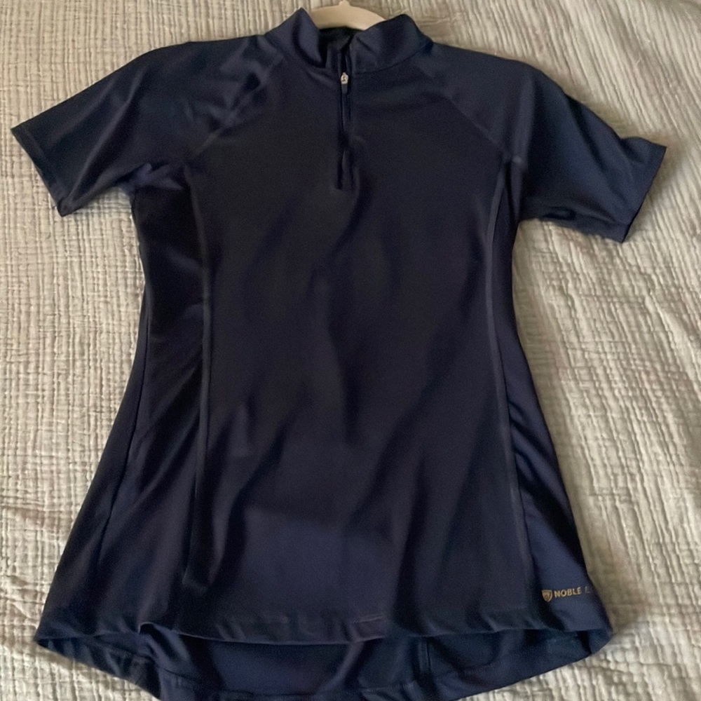 Navy blue horse riding shirt